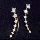 5X(1 pair of new four-prong stud earrings earrings jewelry fashion jewelry N6X6)