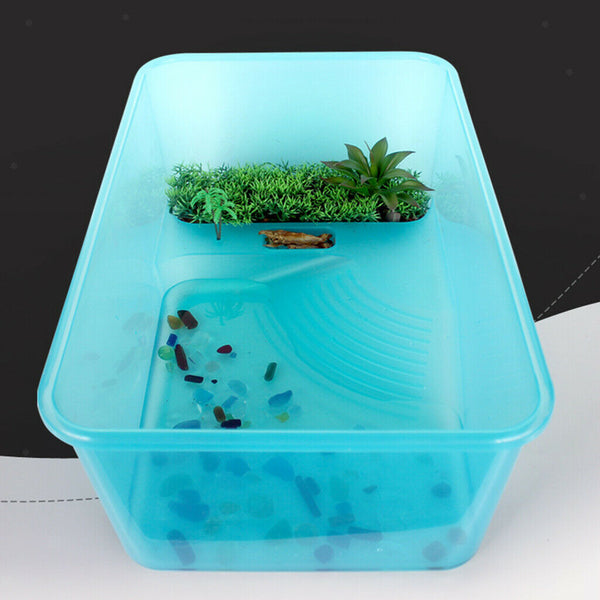1pcs Plastic Reptile  Tortoise Turtle Tank Terrariums Box Vivarium Box