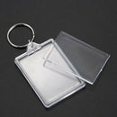 100 Pieces Transparent key holders with space for photos or images of 90 *