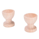 2x Egg Cup Holder Wooden Kitchen Dinning Table DIY Crafts Home Garden Decor FT