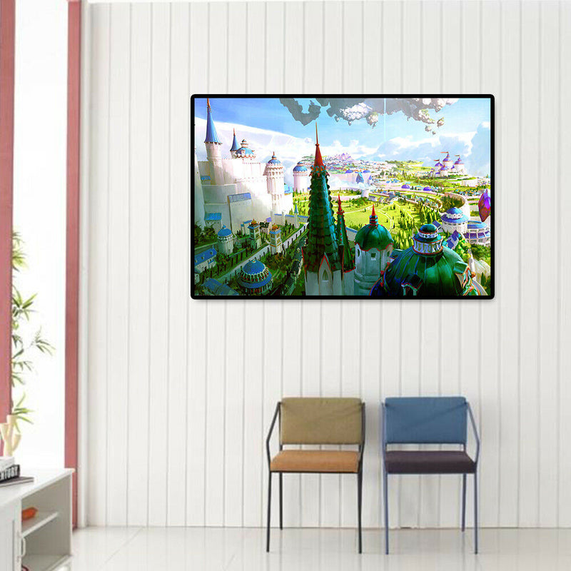 1000pcs DIY Paper Jigsaw Floating Castle Puzzle Assembling Picture Decor