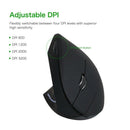 2.4G Wireless Vertical Mouse Left Hand USB Ergonomic Optical Mouse Left-Han