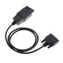 16 Pin OBDII OBD2 to DB 15 Pin Extension Diagnostic Cable Adapter Cord 100cm