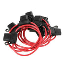 10pcs DC 12V 40A Standard Blade Inline Fuse Holder Splash Proof for Car Bik