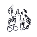 10PCS/set Music Notes Cookie Cutter Plastic Sugarcraft Fondant Cutter %a