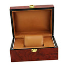 Luxury Single Slot Wood Watch Bangle Case Box Travel Business Wristwatch Storage