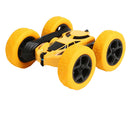 4WD 2.4Ghz Remote Control Car Double Sided Rotating Vehicles Toys  Yellow
