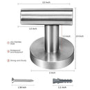 Bathroom Towel Hooks, Coat/Robe Clothes Hooks, SUS 304 Stainless Steel Wall
