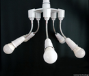 4 In 1 E27 To 4E27 Base Socket Splitter LED Light Lamp Bulb Adapter Holder ST105
