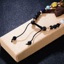 1pcs Universe Planet Solar Galaxy Stone Colorful Glass Adjustable Bracelet Neckl