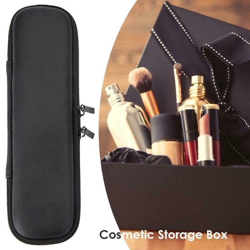 Black Zipper Pencil Case EVA Stationery Pouch Earphone Makeup Storage Bags
