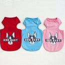 Cute Pattern Pet Puppy Dog Cat Pet Clothes Dress Vest T Shirt  Pink L