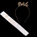 Wedding Accessories - Bride Hairband Headdress Headpiece+the bride Sash