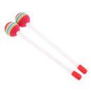 2Pcs Hand Drum Sticks Mallets Rods Lollipop Drumsticks for Kids Baby Toddlers