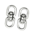 2pcs Carabiners Hooks Buckles Rotation for Hiking Climbing Mountaineering
