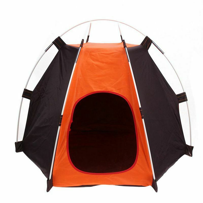 Portable Folding Camping Pet tent Dog House Cage Dog Cat Tent Easy Operatio G9I1