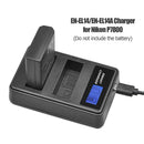 EN-EL14 EN-EL14A LCD Display Dual Port USB Battery Charger for Nikon P7800