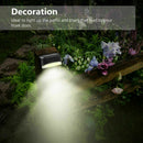4Pcs Solar Powered LED Deck Lights Outdoor Path Garden Stairs Step Fence Lamp
