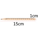 1x Handmade wooden ruler design manual ballpoint pen DIY multifunction neweME