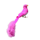 Handmade Craft Roadrunner Artificial Birds Feather Decor Wire Christmas Tree