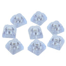 8pcs Transparent Furniture Pads Non Slip Square Desk Chair Sofa Table Feet Pads