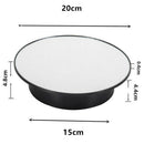 USB/Battery 360 Rotating Jewelry Display Turntable Stand Velvet /Mirror Top