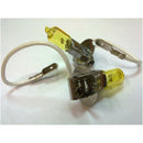 2PCS Car Vehicle H3 100W Hyper Yellow Halogen HeadLight Bulb High Beam Fog Lamp