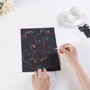 50pcs 32K Scratch Art Paper Drawing Kit DIY Doodle Template Painting Toys