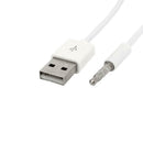3.5mm AUX Audio Male to USB 2.0 Male Charge Cable Adapter Cord For Car iPod