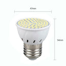 2pcs 8W AC110V E27 LED Bulb 80LEDs 2835 SMD Lamp Spotlight (Cool White)