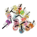 20X Mixed Glass Fruit Slice Juice Bottle Pendants Mini Charms DIY Craft Jewelry