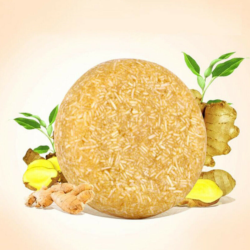 2x 100% Organic Ginger Handmade Shampoo Soap Bar Eco-Friendly Hair Darkening