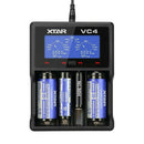 For 18650 20700 21700 32650 Li-Ion Ni-MH Battery XTAR VC4 USB Smart LCD Charger