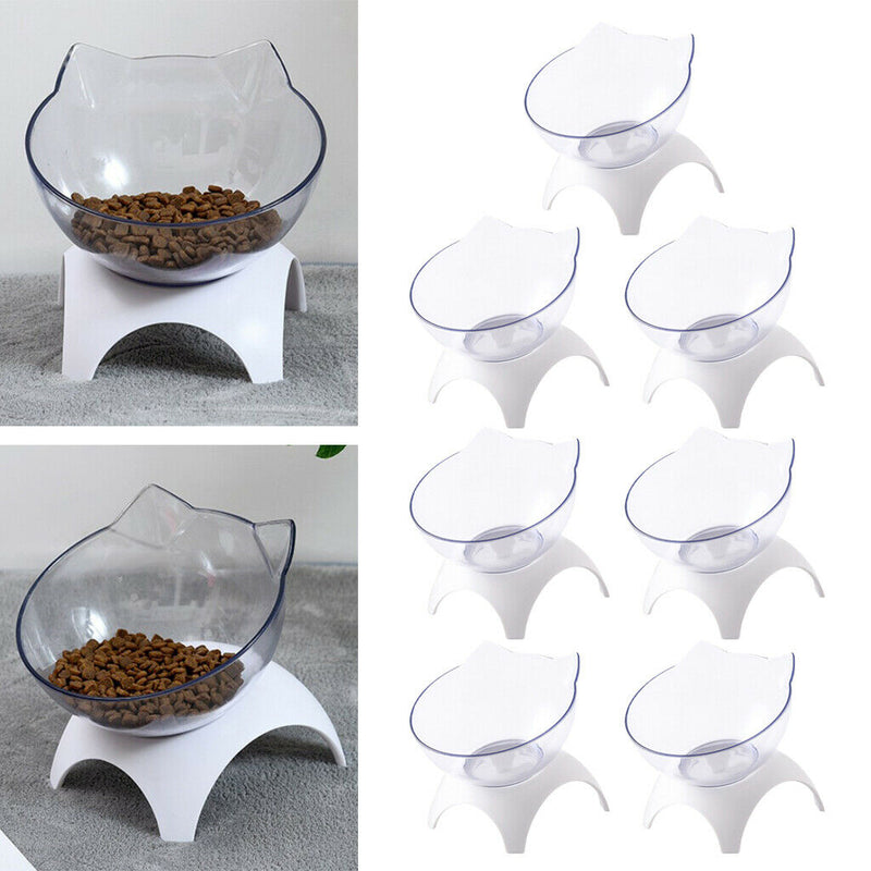 7x Cat Dog Elevated Food Bowls Eco-friendly Raised Feeder Small Pet Teddy