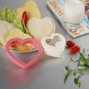 5xSandwiches Cookie Cutter Mold Bread Cutter Love Heart Shaped Baking Mold