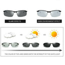 Change Color UV 400 Men's Polarized Sunglasses Day Night Vision Driving Glasses