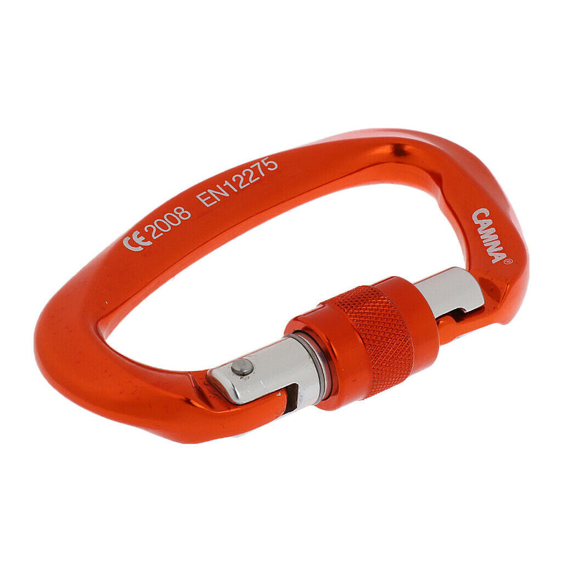 2x 25KN Auto Locking Carabiners Aluminum Lightweight D-Ring Outdoor Buckle for