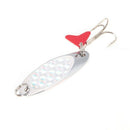 5cm/15g Fishing Spoon Lure Sequin Paillette Metal Hard Bait Hook Tackle Sil H4W3