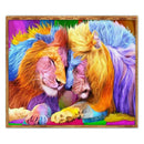 5D DIY Full Drill Diamond Painting Cross Stitch Embroidery Kits (Lion01)