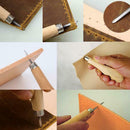 14PCS Leather Sewing Tools Leather Craft Tools Kit For Hand Sewing Stitching