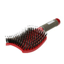 Scalp Massage Comb Bristle Curly Detangle Hair Brush Style Tools (Red) A