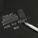 1pc Premium White Gel Pen 0.8mm Fine Tip Art Drawing Design Sketching Pens