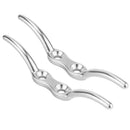 2pcs Bolt-on 4" Rope Cleat Hook StainlessSteel Tie Down for Boat Deck Flagpole