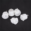 5X Mini Round White 2 Pins Terminals SPST ON-OFF Rocker Switch Snap-in  20mm  JR