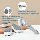 Kitchen Cleaning Brush - Washable Dishwashing Sponge with Liquid Reservoir