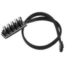 Host PC HUBPower Cable 1Female to 5Male 4Pin Splitter Cable for PWM Cooling OZ