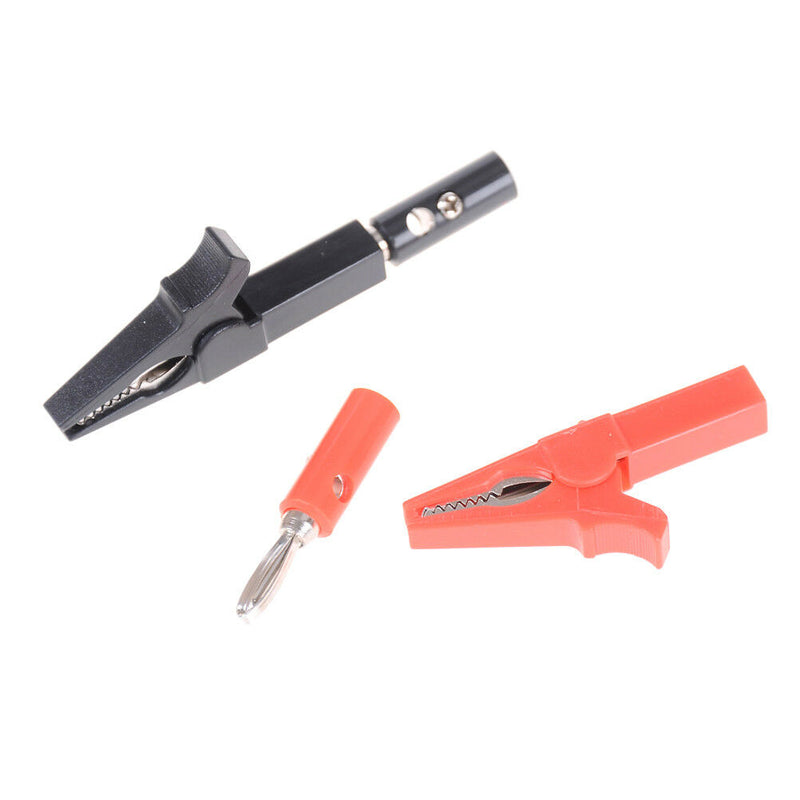 55MM Alligator clip + BANANA PLUG, test probe with 4mm Banana Plug Cable ClipsJR