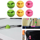 6 Pack Cable Organizer Clips, Desk Cord Holder Keeper Strong Adhesive Wire