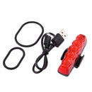 5LED USB Rechargeable Bicycle Rear Light Waterproof 3 Modes Taillight Lamp