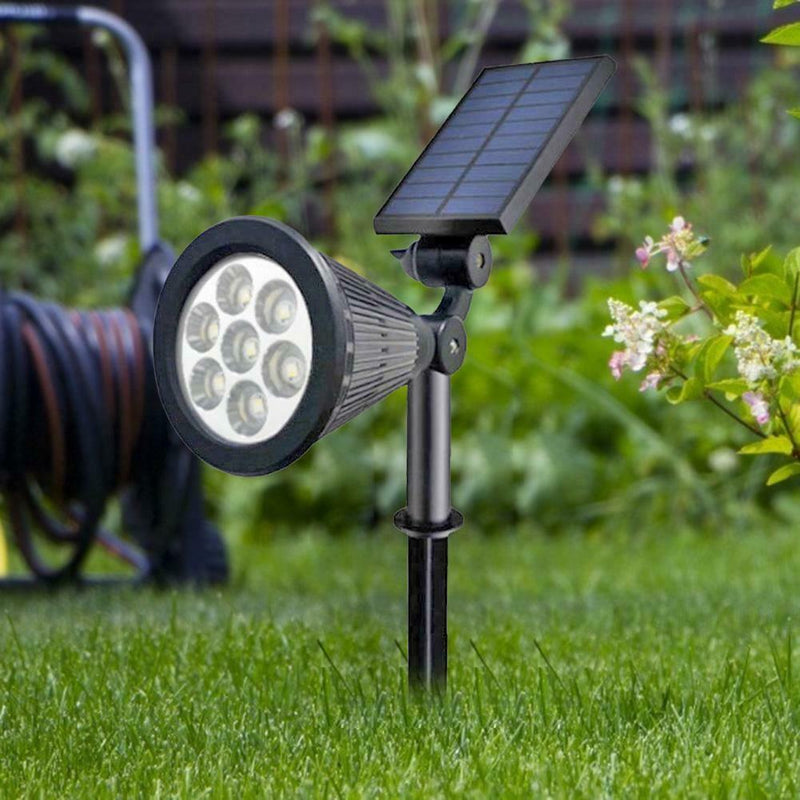 7 LED Solar Lawn Lamp Waterproof Light Control Inserting Floor Garden Light A